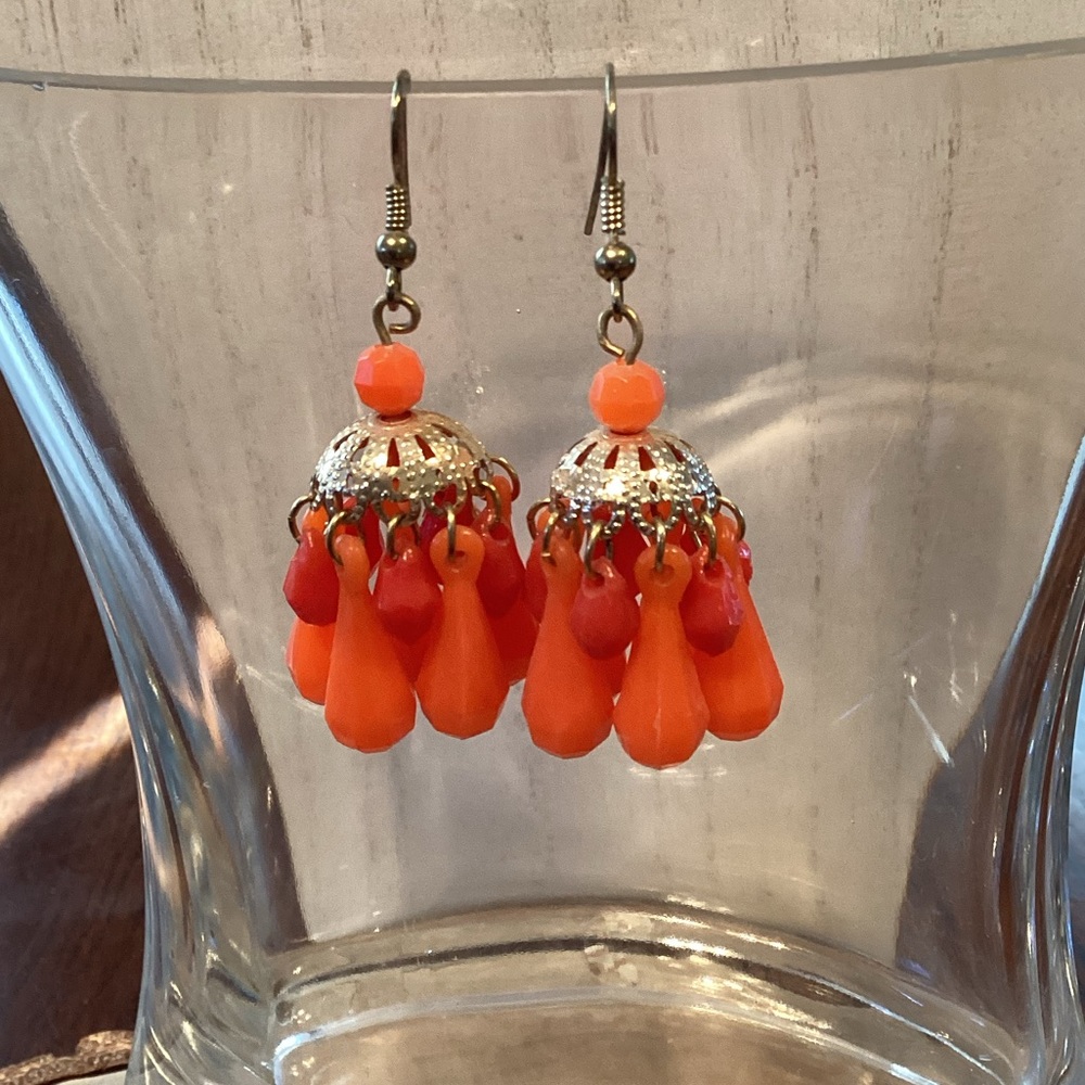 Vintage Orange Earrings
